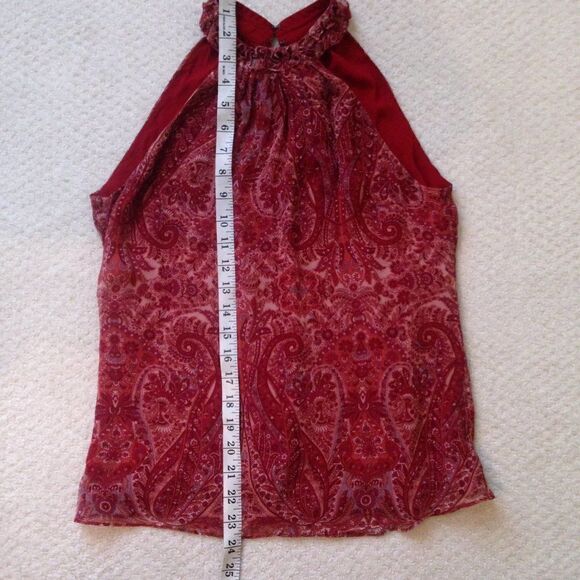 Ramy Brook New York Loretta Sleeveless Paisley Blouse XS - Picture 4 of 10